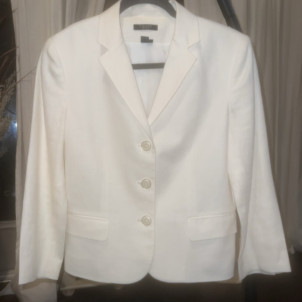 Chaps White Blazer